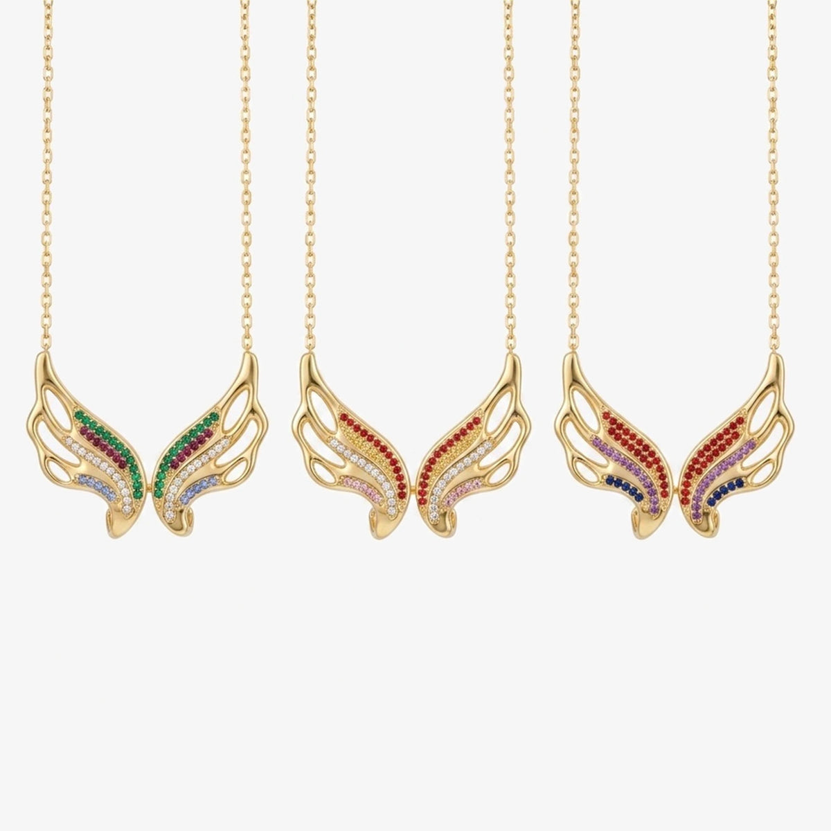 Pride Angel Wing Pendant - approved product image 1
