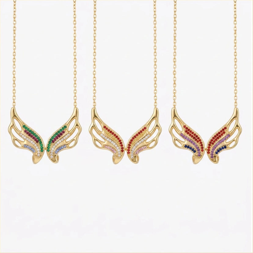 Pride Angel Wing Pendant - approved product image 1