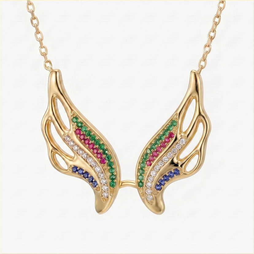 Pride Angel Wing Pendant - approved product image 2