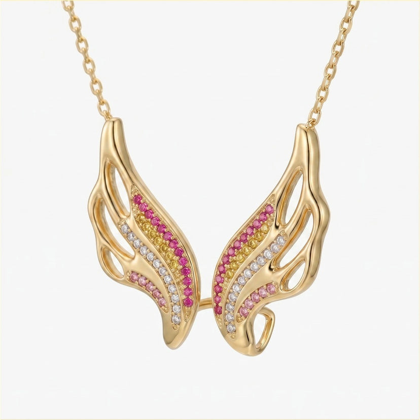 Pride Angel Wing Pendant - approved product image 3