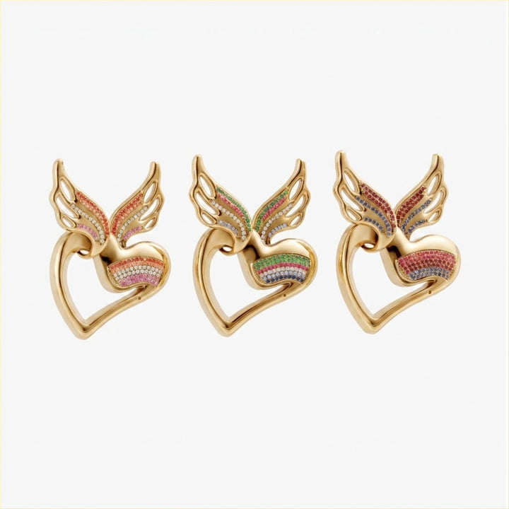 Pride Angel's Heart Pendant