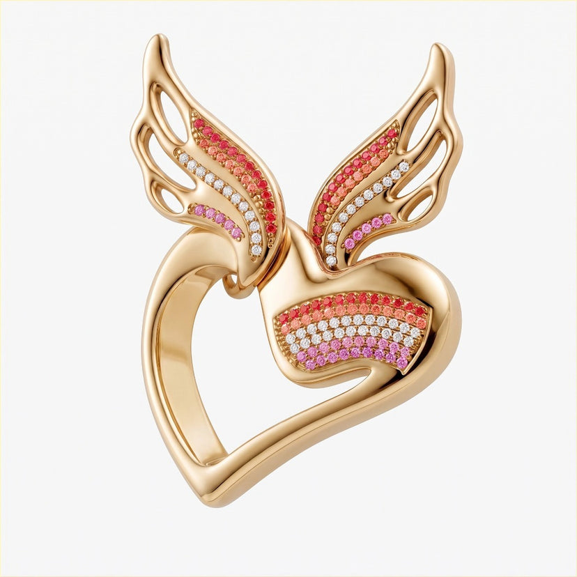 Pride Angel's Heart Pendant - approved product image 2