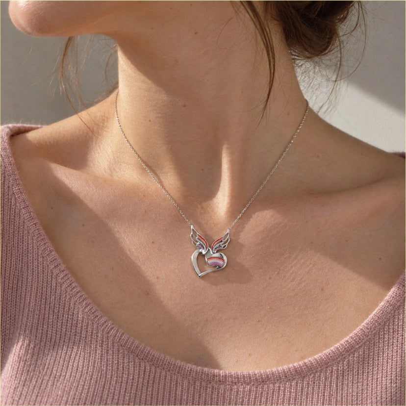 Pride Angel's Heart Pendant - approved product image 5