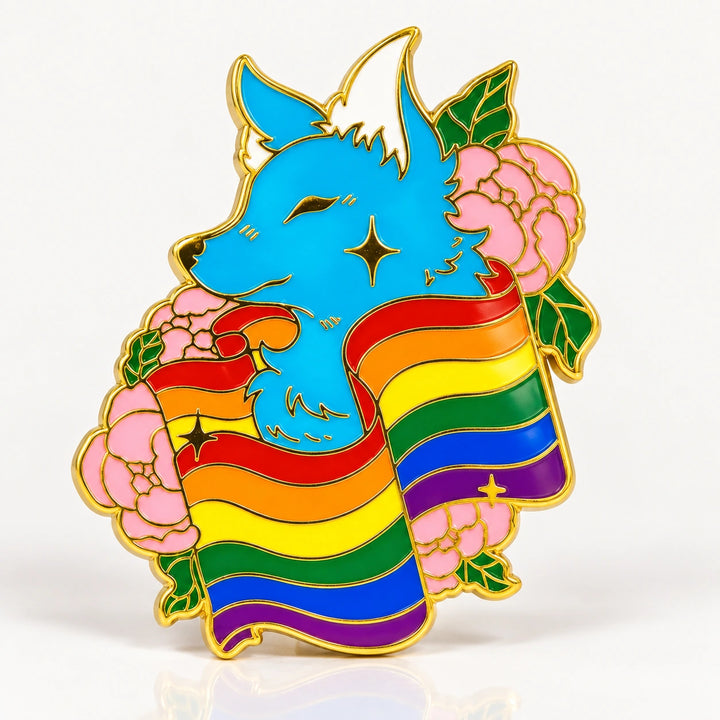 Pride Dog Enamel Pin