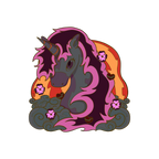 Pride Unicorn enamel pin glow-in-the-dark view