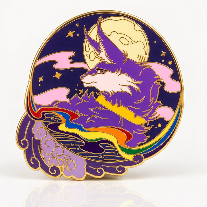 Pride Wolf Glow-in-Dark Enamel Pin
