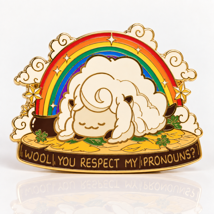 Pride Wool Enamel Pin