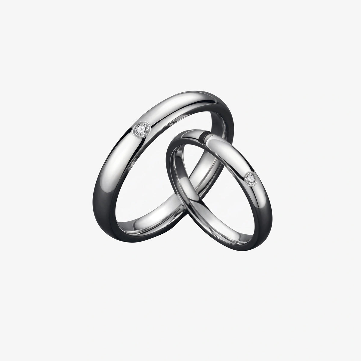 Pure Love Couple Ring Set - set hero