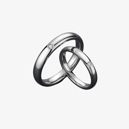 Pure Love Couple Ring Set