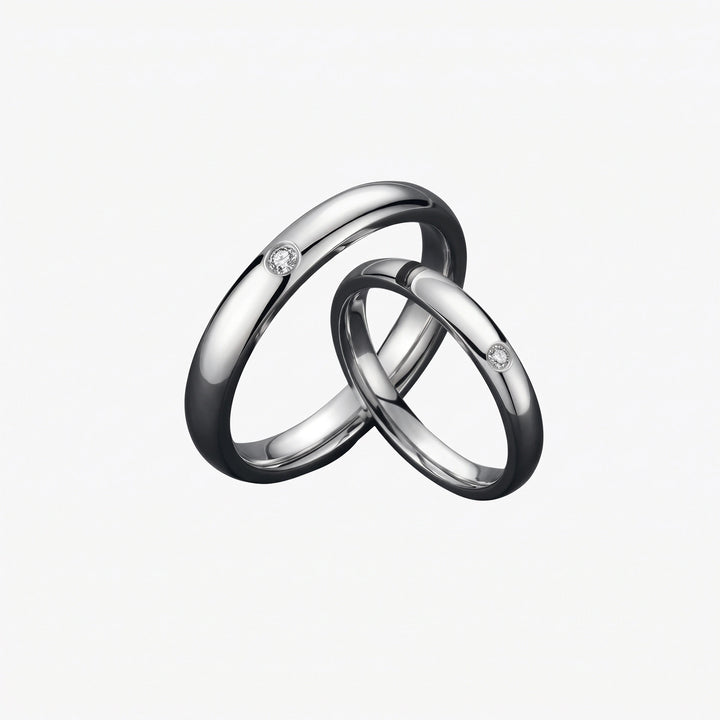 Pure Love Couple Ring Set