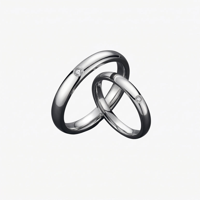 Pure Love Couple Ring Set - set hero
