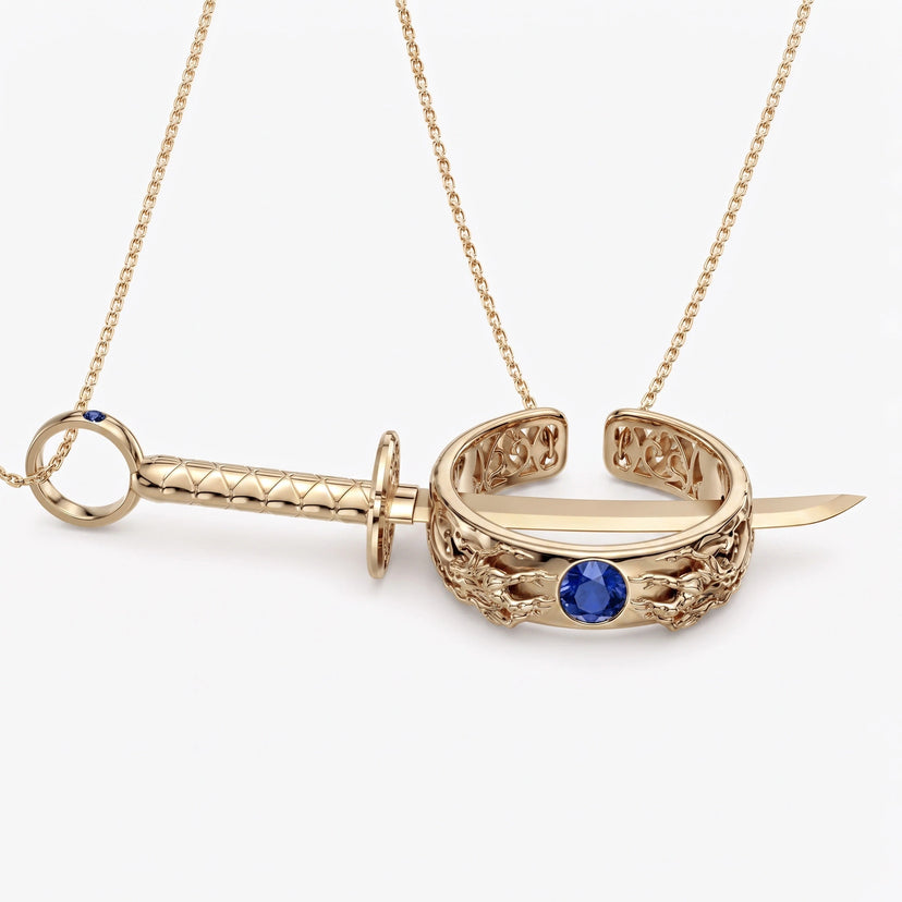 Pure Love x Cursed Promise Necklace Collection - collection gold