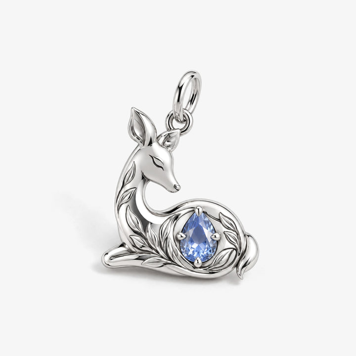 Resting Doe Pear Charm