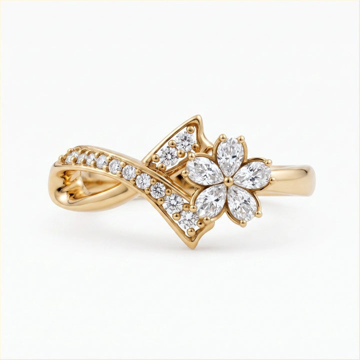 Ribbon Flower Ring