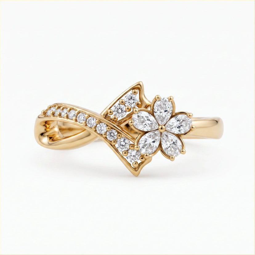 Ribbon Flower Ring - approved product image 1