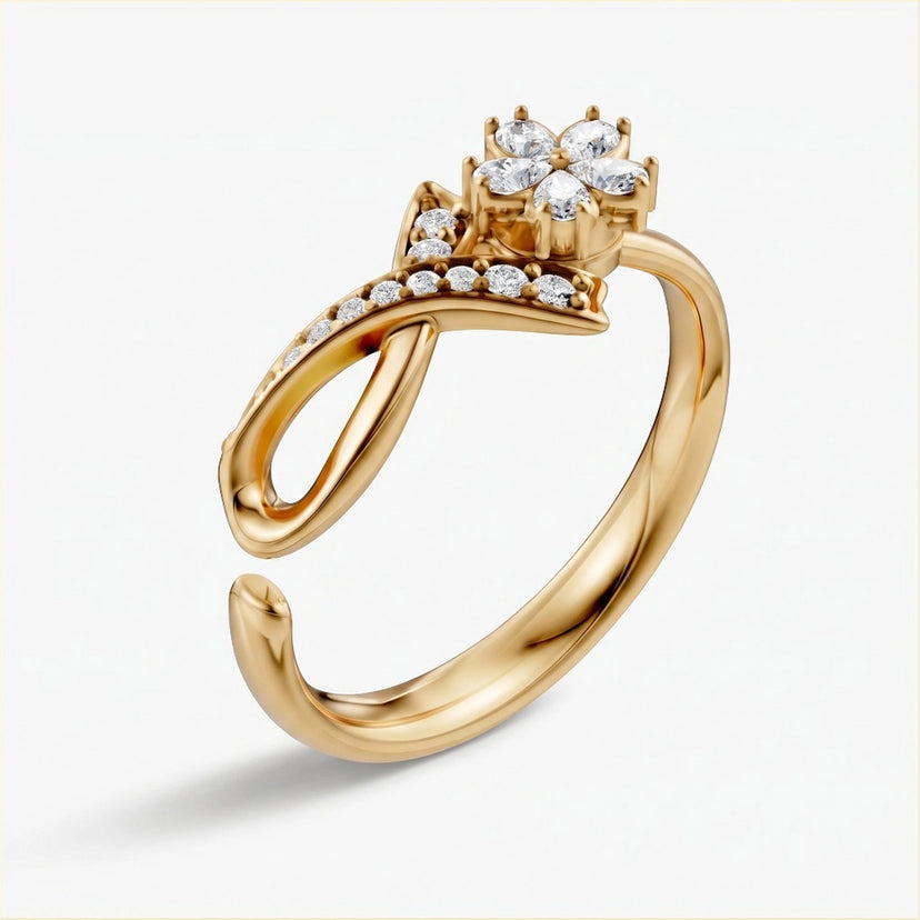 Ribbon Flower Ring - approved product image 2