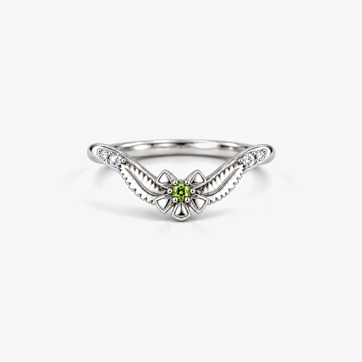 Seed Bloom fern band on its own, silver