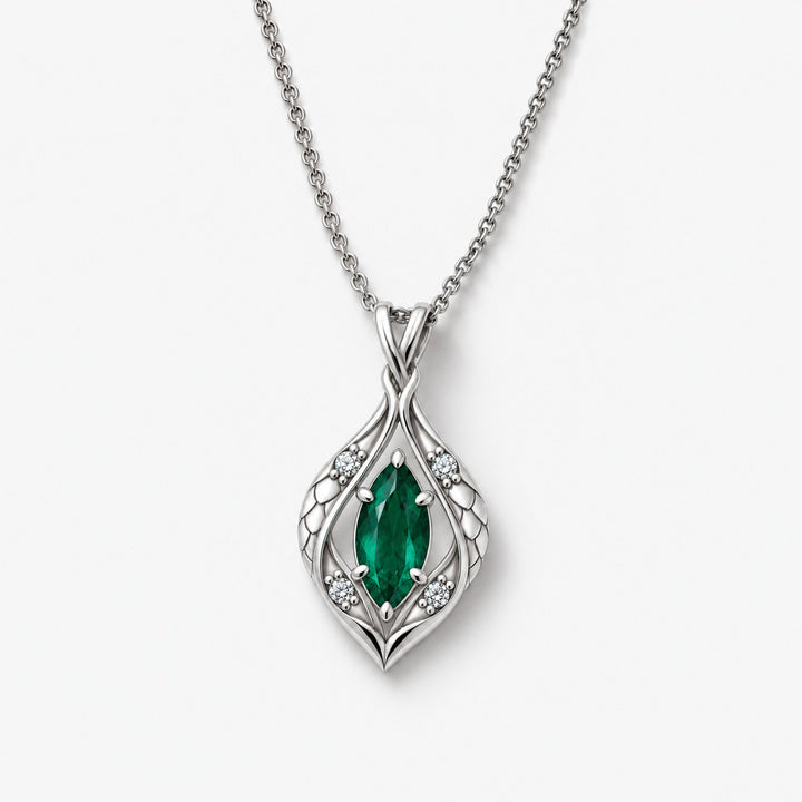 Serpent Marquise Necklace