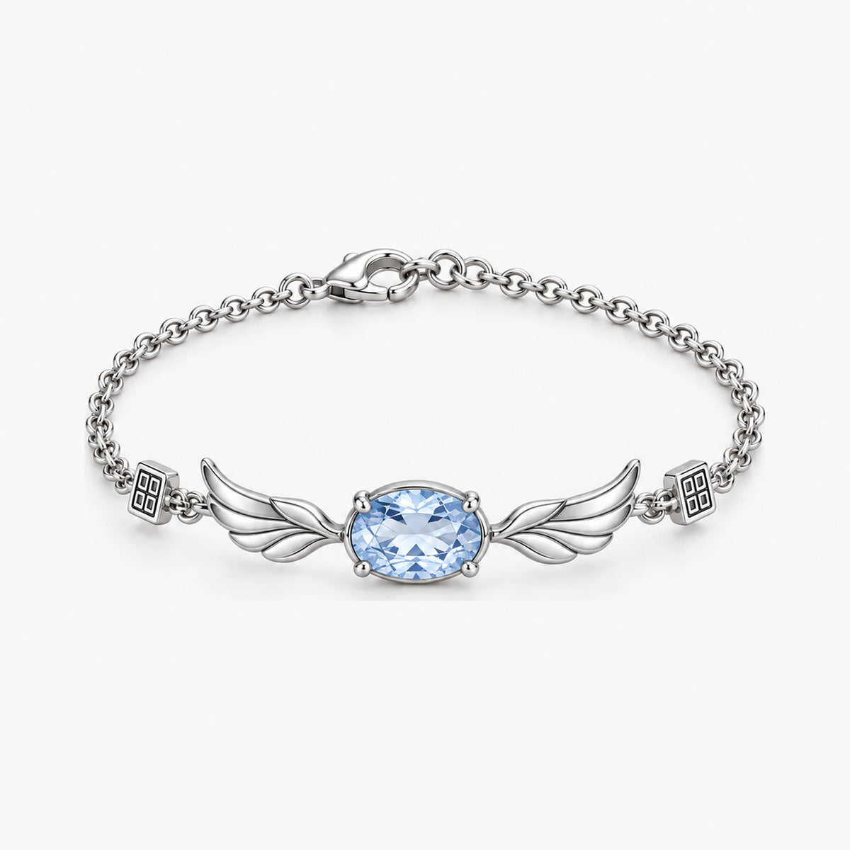Shenhe Bracelet in silver, front view