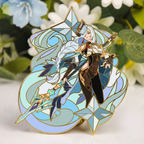 Shenhe Glow-in-Dark Enamel Pin