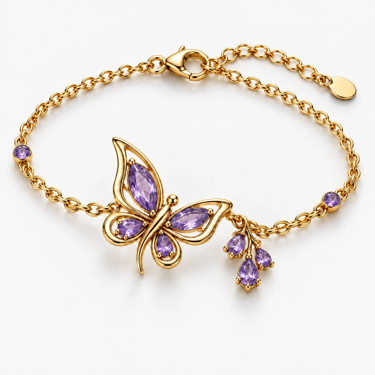 Shinobu Butterfly Bracelet, alt gold