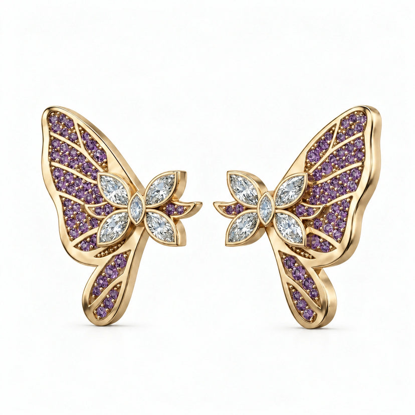 Butterfly Hashira Earrings view 2