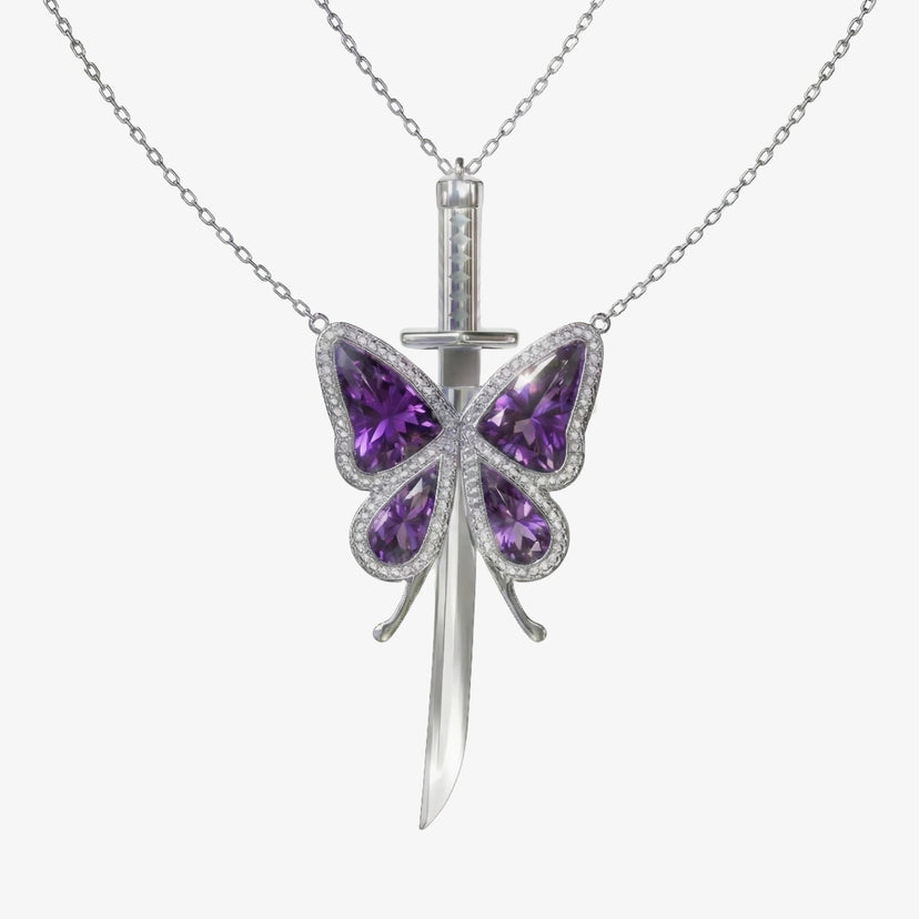 Butterfly Hashira x Water Hashira Necklace Set image 1
