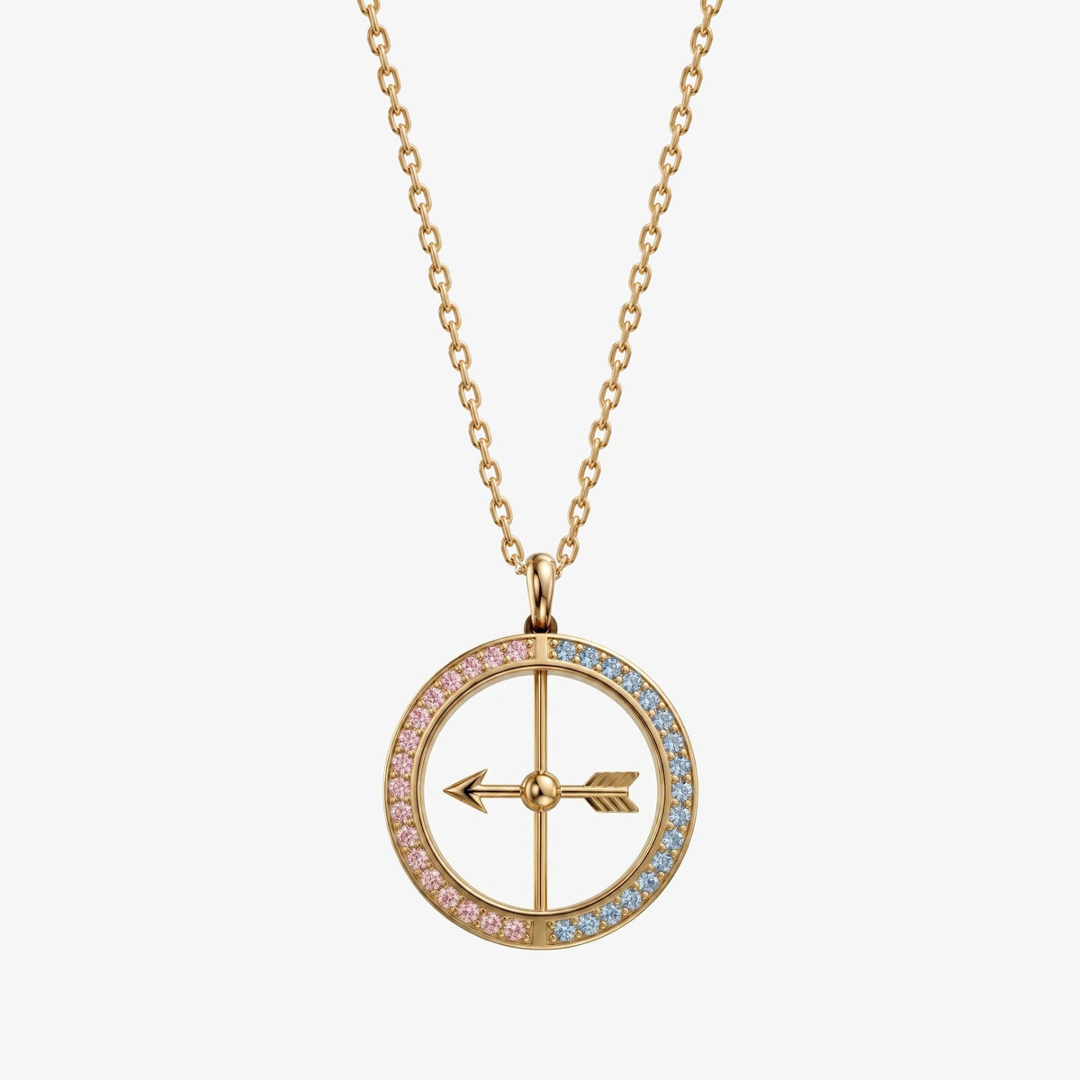 Spinning Arrow LGBTQ Necklace - approved product image 1