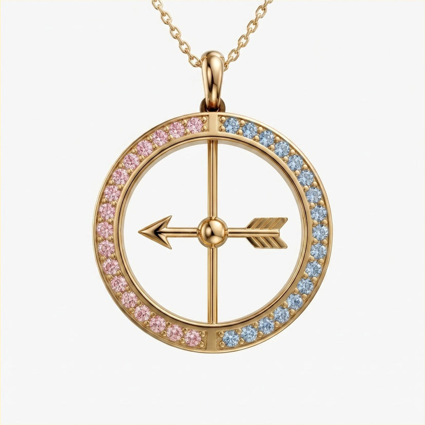 Spinning Arrow LGBTQ Necklace - approved product image 1