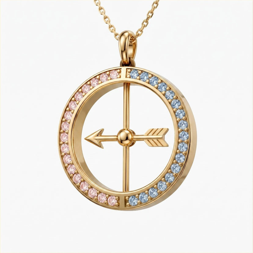 Spinning Arrow LGBTQ Necklace - approved product image 2