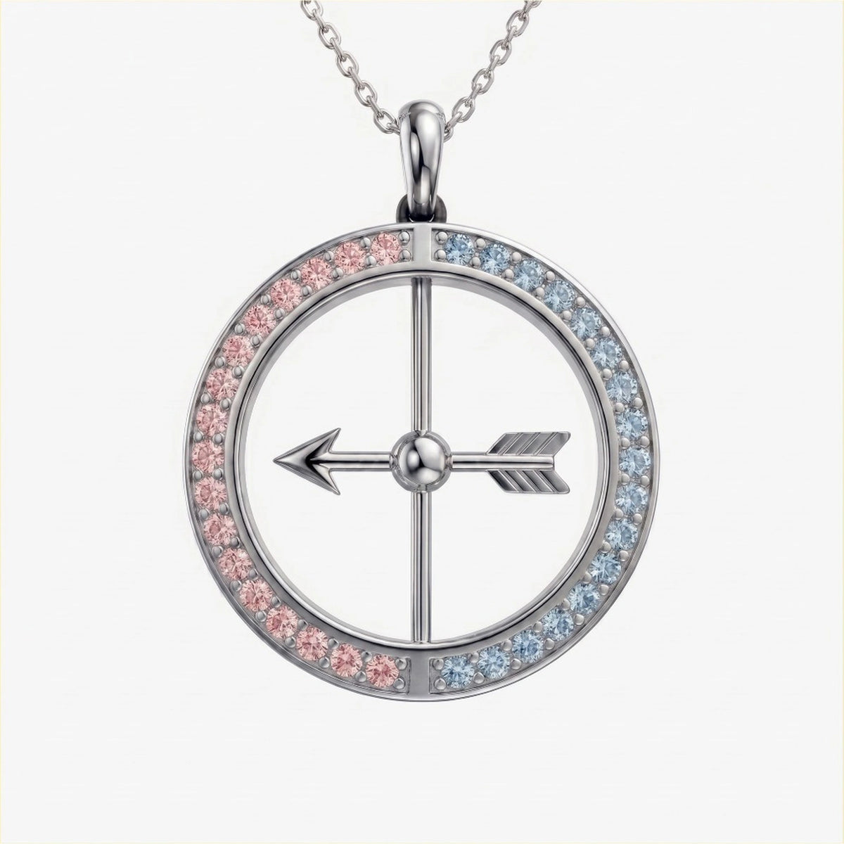 Spinning Arrow LGBTQ Necklace - approved product image 3