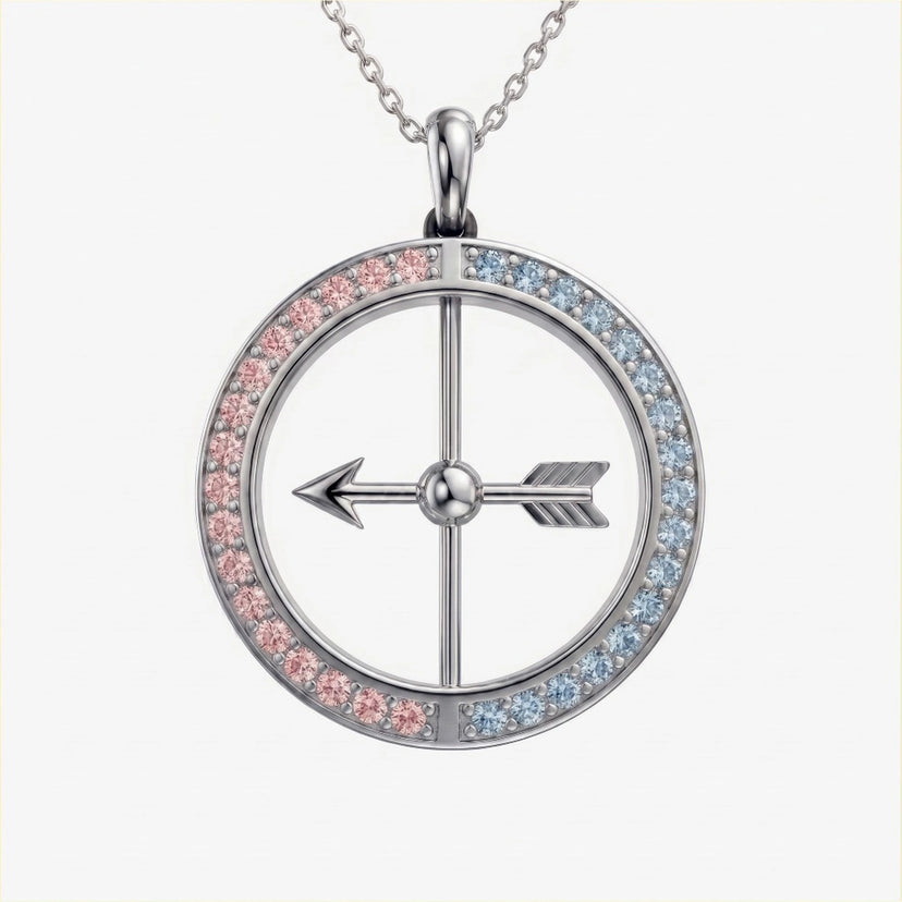 Spinning Arrow LGBTQ Necklace - approved product image 3