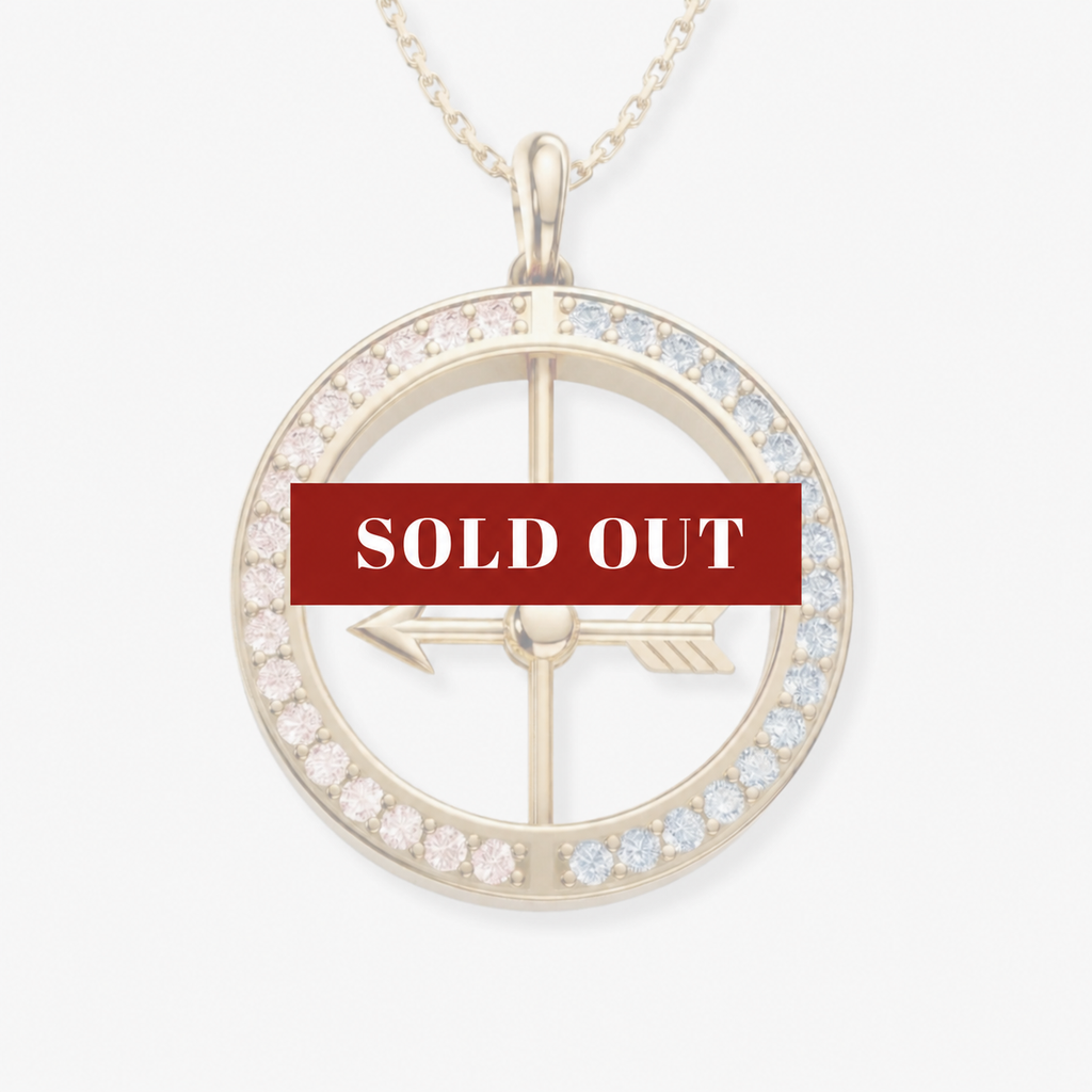 Spinning Arrow LGBTQ Necklace