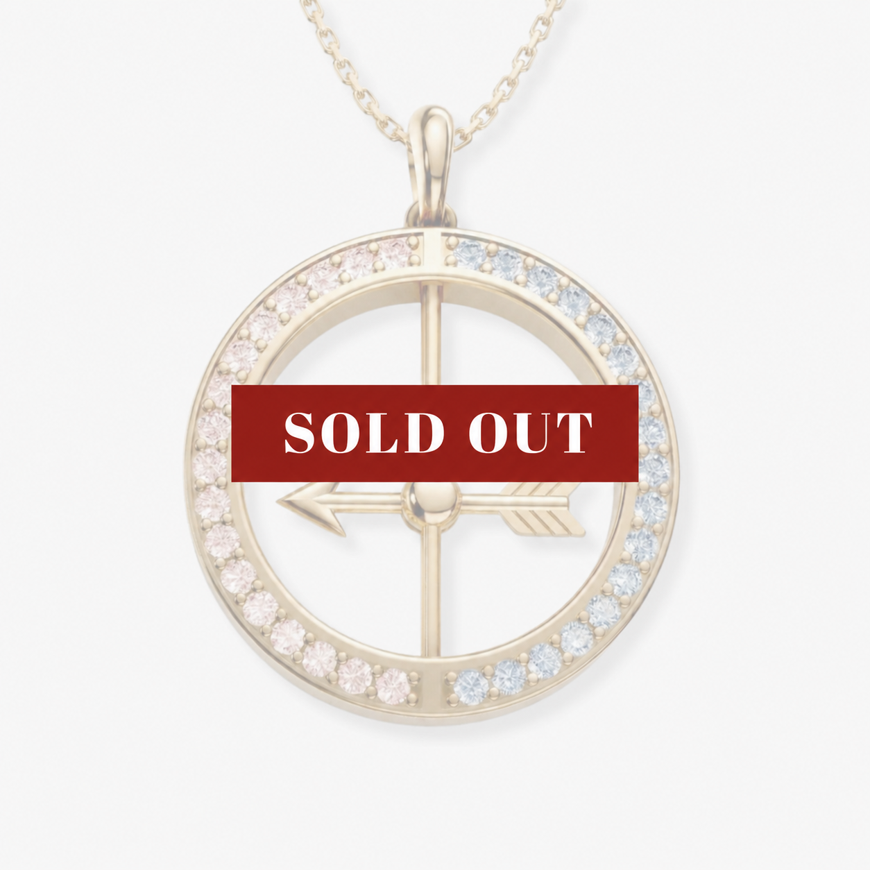 Spinning Arrow LGBTQ Necklace