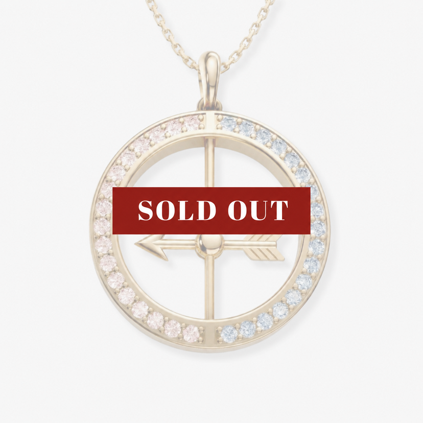 Spinning Arrow LGBTQ Necklace