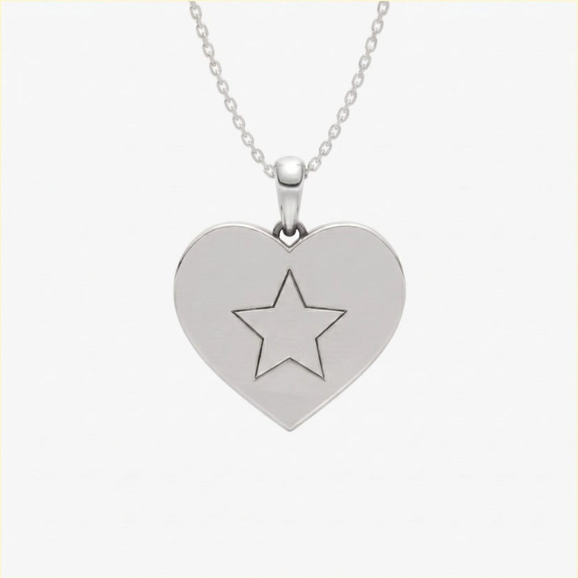 Starry Golden Heart Pendant Set - approved product image 4