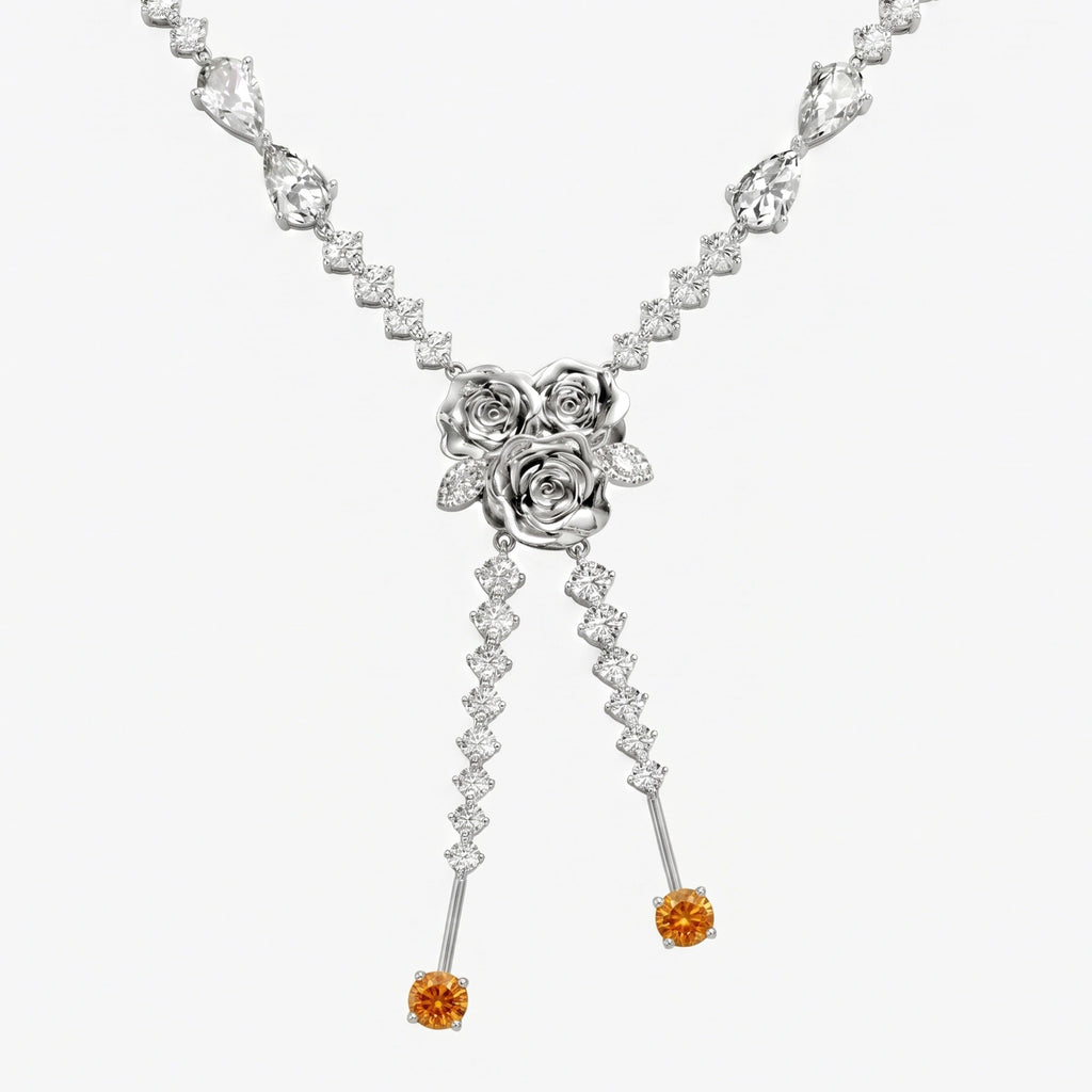 Straw Doll Necklace - front