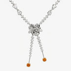 Straw Doll Necklace - front