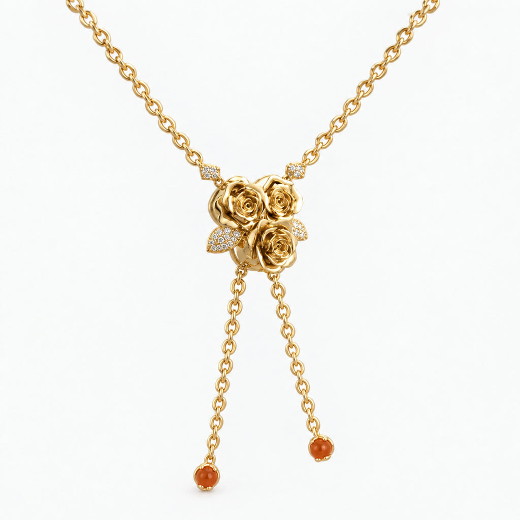 Straw Doll Necklace - detail 2