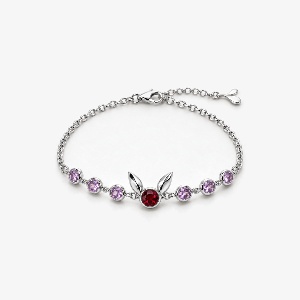 Sunrise Path Bracelet in silver, front view