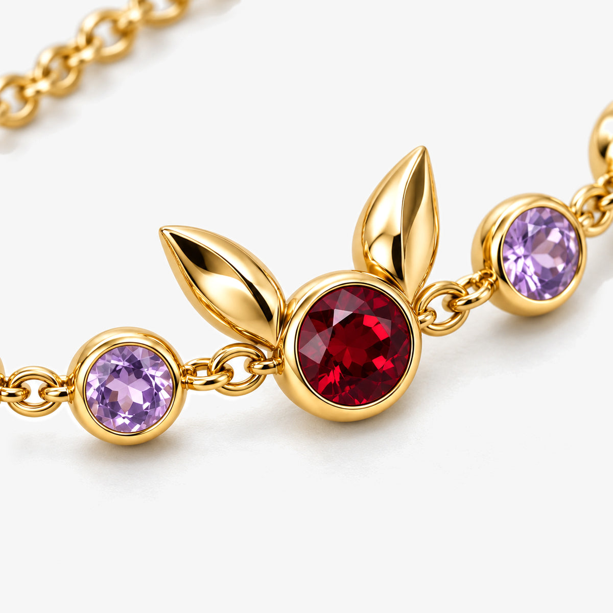Sunrise Path Bracelet in gold, close-up