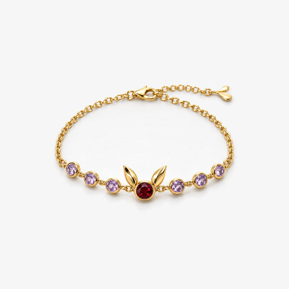 Sunrise Path Bracelet in gold, front view