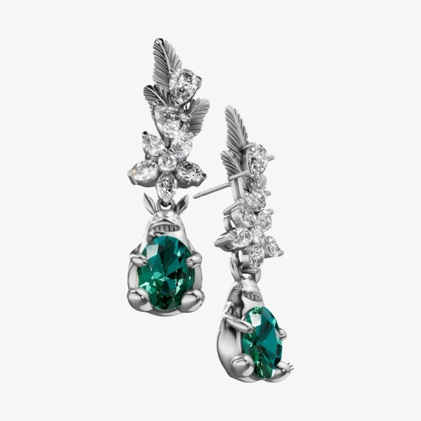 Forest Spirit Earrings silver front