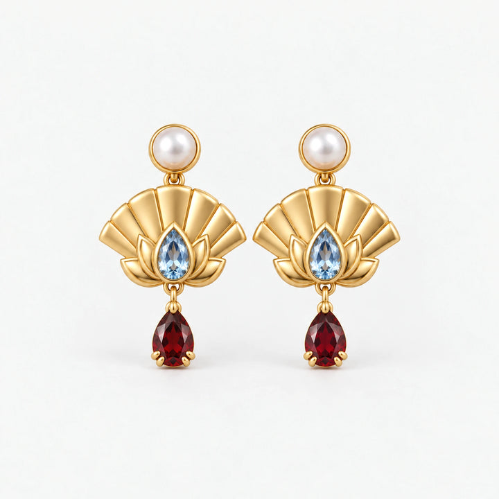 Upper Moon Two Earrings