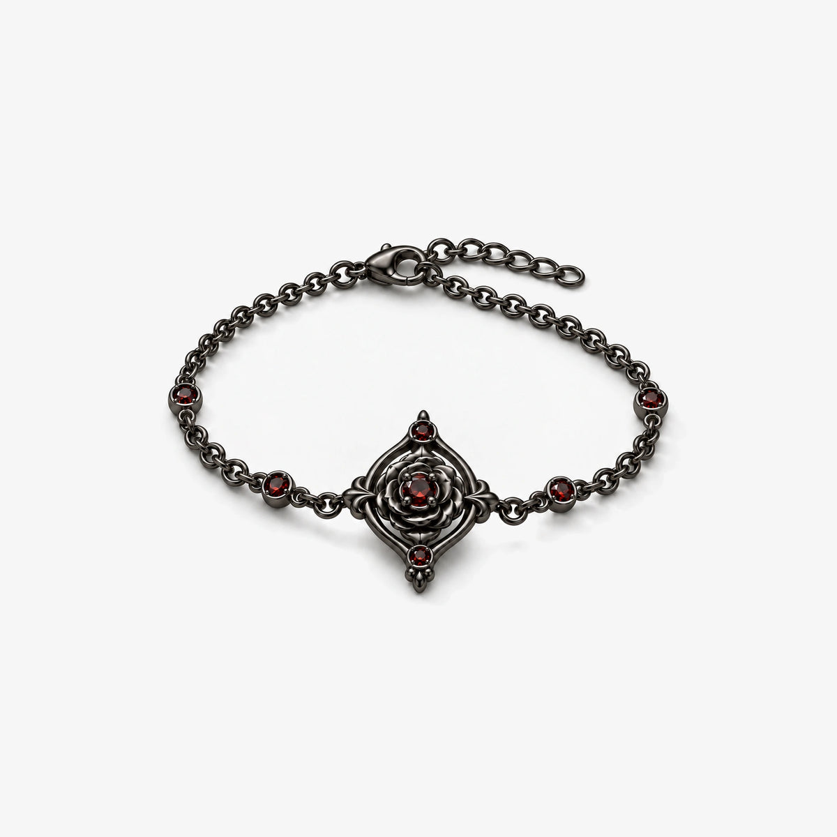Vanitas Bracelet in Royal Black, front view