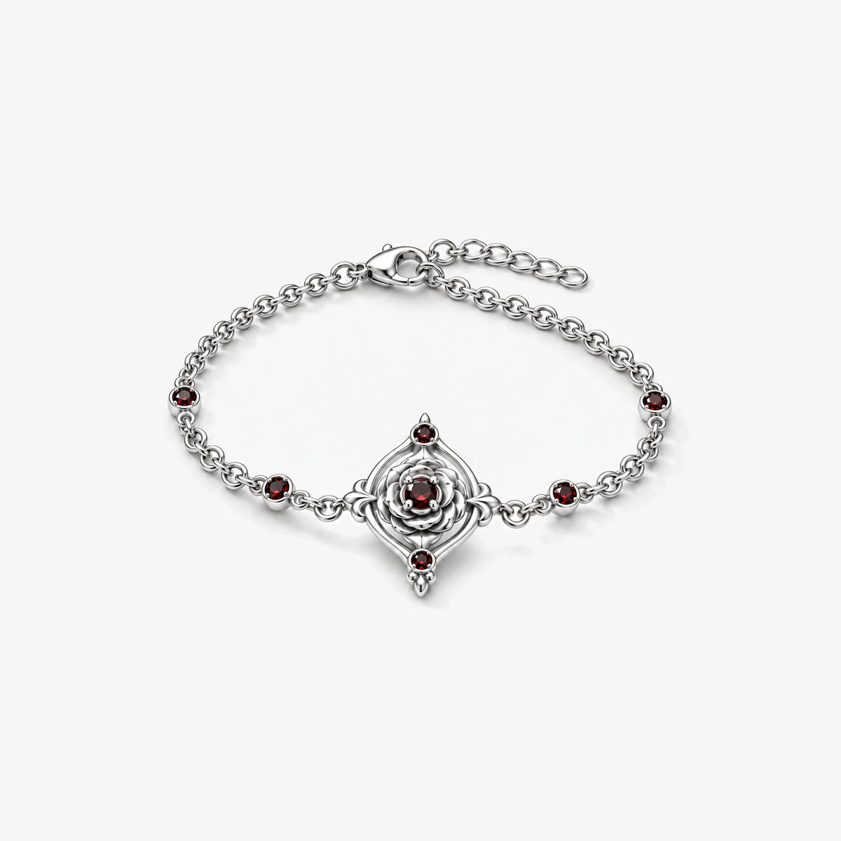 Vanitas Bracelet in Silver, front view
