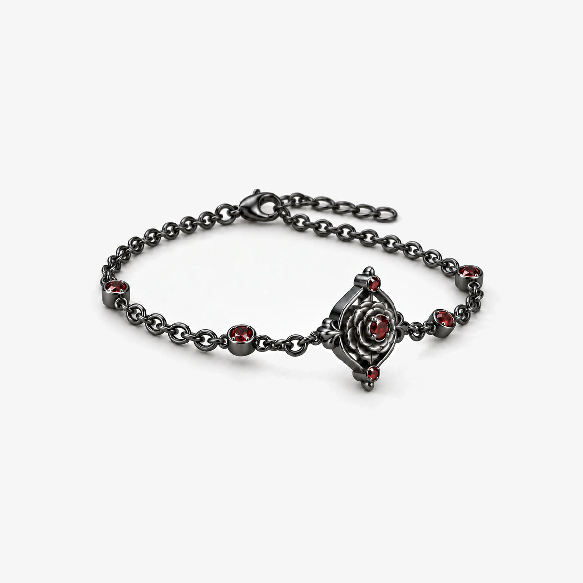 Vanitas Bracelet in Royal Black, left side