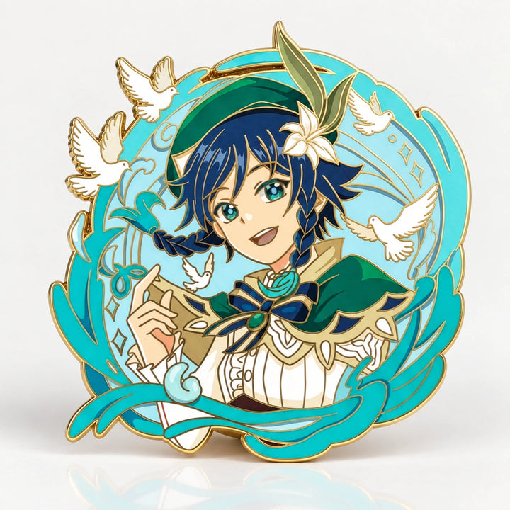 Venti Glow in the Dark Enamel Pin
