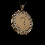Personalised Baby Footprint Pendant