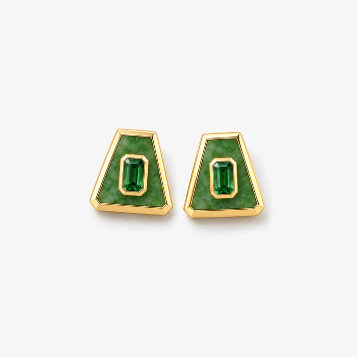 Earth Nation Trapezoid Studs
